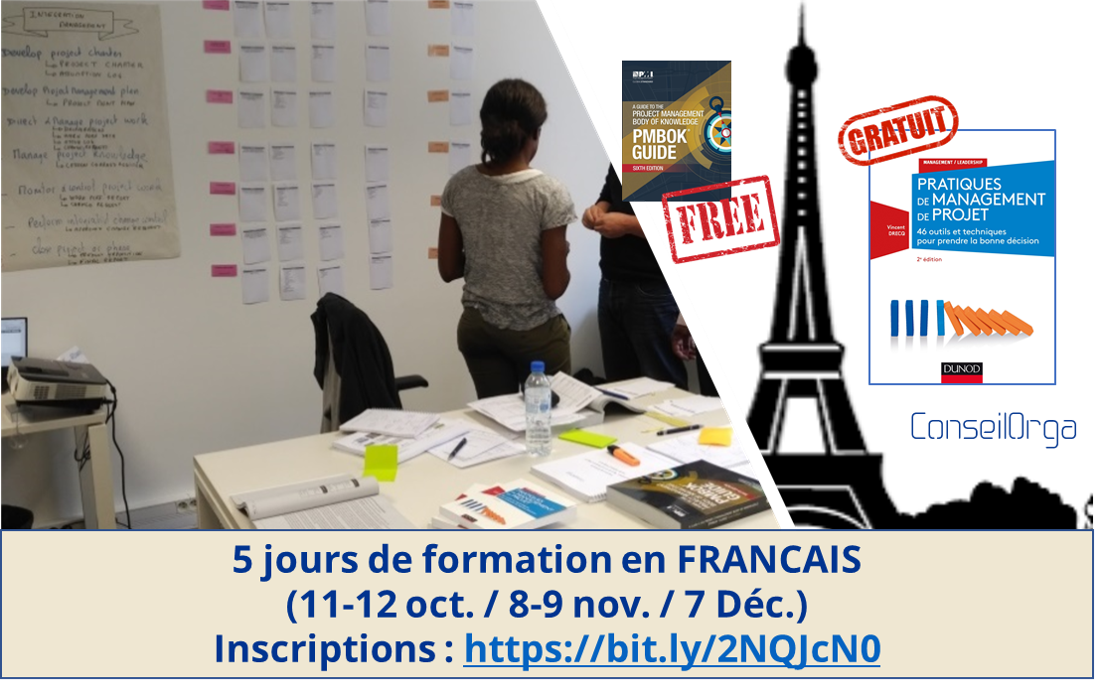 Venez préparer votre certification PMP® sur Paris avant fin 2018